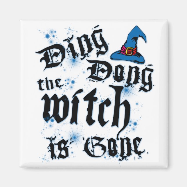 Magnet de sorcière Ding-Dong (Devant)