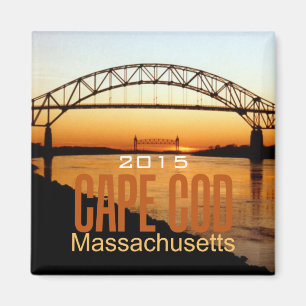 Magnet de souvenir de photo de Cape Cod le
