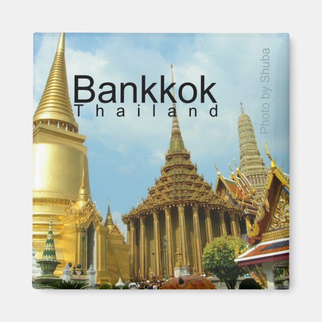 Magnet de souvenirs de voyage Bangkok Thaïlande (Devant)