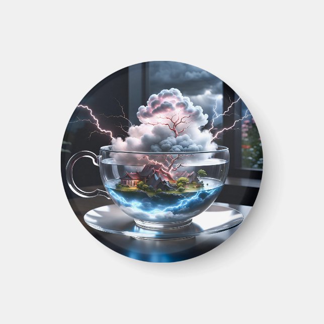 Magnet de tempête de thé (Devant)
