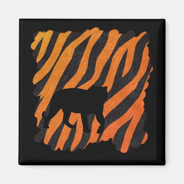 Magnet de tigre sauvage (Devant)
