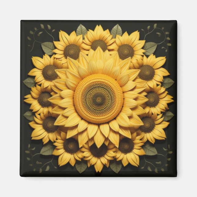 Magnet de tournesol (Devant)