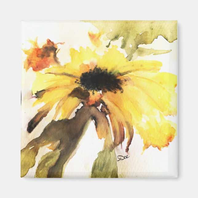 Magnet de tournesol Abstrait (Devant)