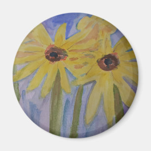 Magnet de tournesol jaune été