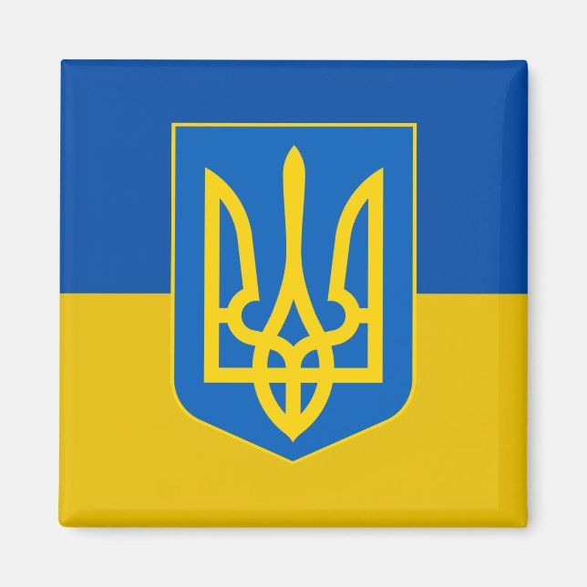 Magnet de trident ukrainien (Devant)