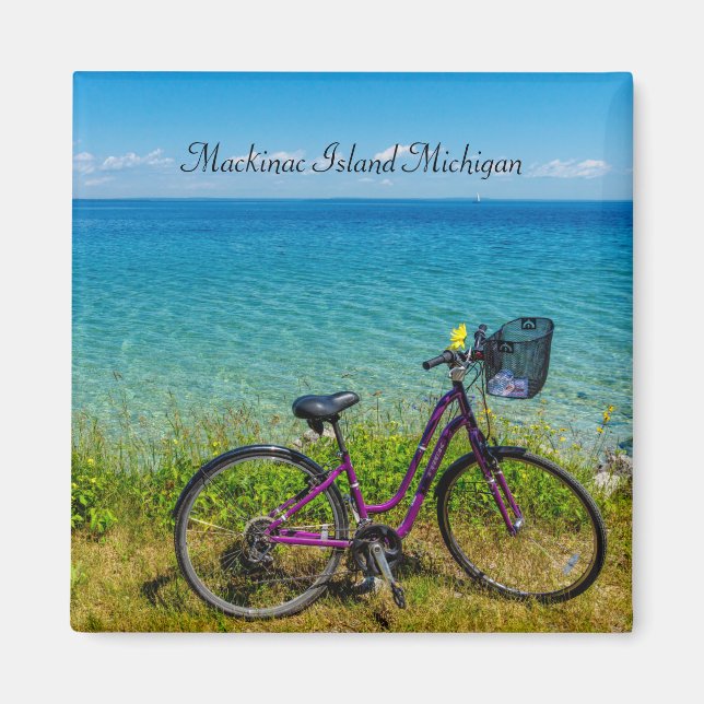 Magnet de vélo de l'île Mackinac (Devant)