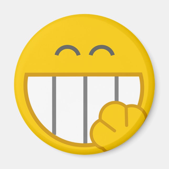 Magnet de verrouillage du visage drôle (Devant)