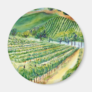 Magnet de vignoble californien