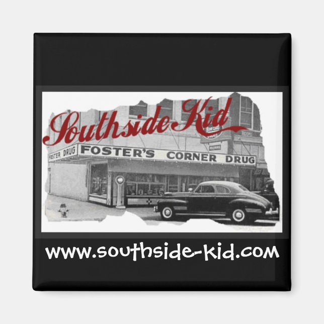 Magnet de voiture Carré pour enfants Southside (Devant)