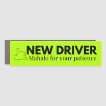 Magnet de voiture pour conducteur étudiant