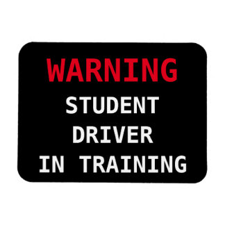 Magnet de voiture pour conducteur étudiant