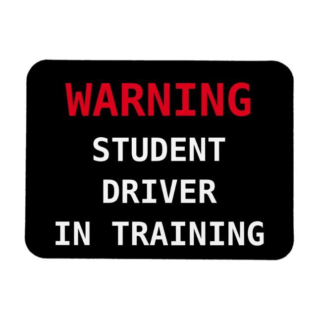 Magnet de voiture pour conducteur étudiant (Horizontal)