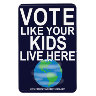 Magnet de voiture - Votez comme vos enfants... (te