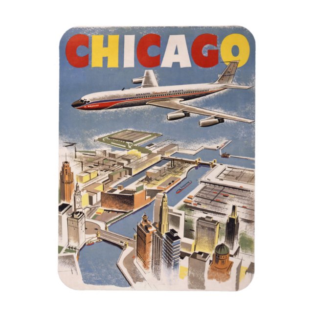 Magnet de voyage de Chicago (Vertical)