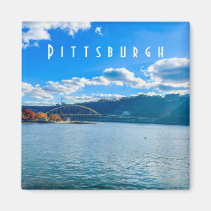 Magnet de vue de la rivière Pittsburgh