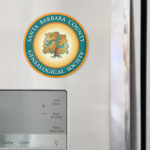 Magnet der Genealogischen Gesellschaft Santa Barba