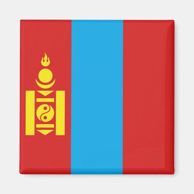 Magnet der mongolischen Flagge (Vorne)