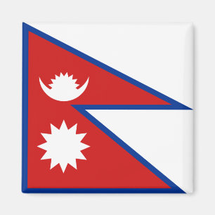 Magnet der nepalesischen Flagge