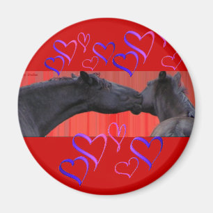 Magnet des coeurs de cheval