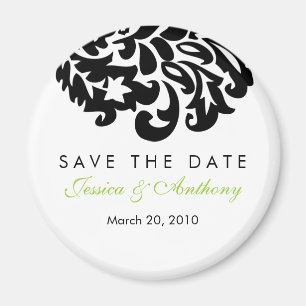 Magnet des Damastes Save the Date