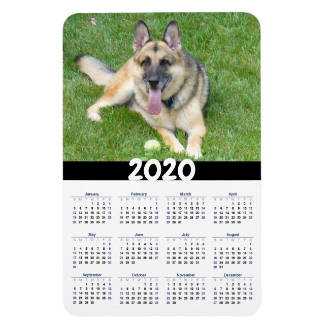 Magnet des deutschen Schäferhunds 2020 (Vertikal)