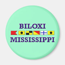 Magnet des drapeaux marins Biloxi