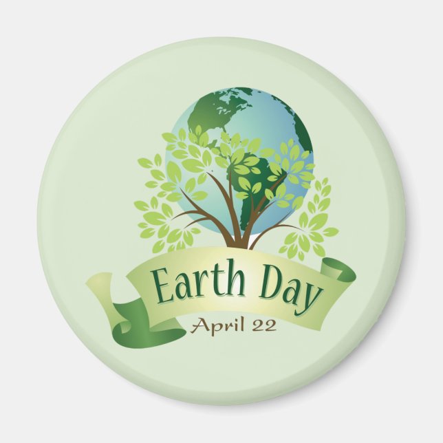 Magnet des Earth Day 22 April (Vorne)