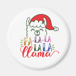 Magnet des Fa-Lalalala Lama-Weihnachten 