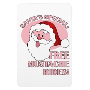 Magnet des Mustache des Weihnachtsmannes