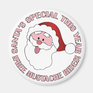 Magnet des Mustache des Weihnachtsmannes
