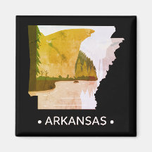 Magnet d'État vintage de l'Arkansas