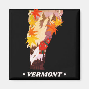 Magnet d'état vintage du Vermont