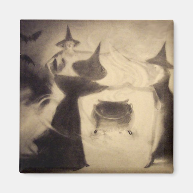 Magnet d'Halloween vintage (Devant)