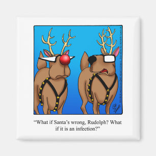 Magnet d'Humour de Noël de l'étouffement amusant