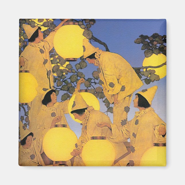 Magnet: Die Laternenbären - Maxfield Parrish Magnet (Vorne)