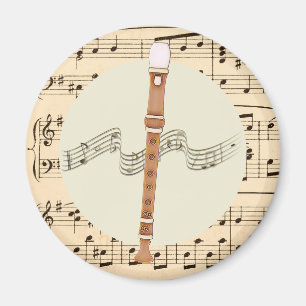 Magnet d'instruments de musique et de partitions