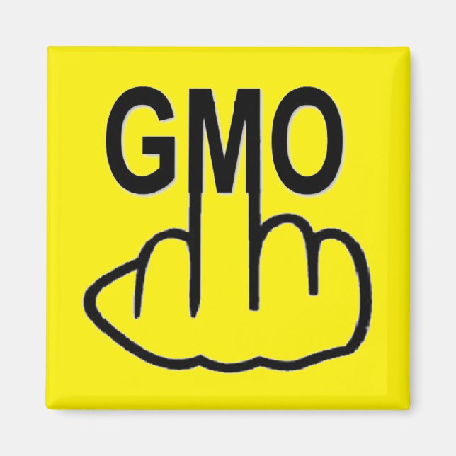 Magnet Dites Non Aux OGM (Devant)