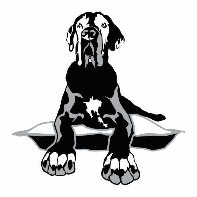 Magnet Dogge 3d big Fotoskulptur Magnet (Vorne)