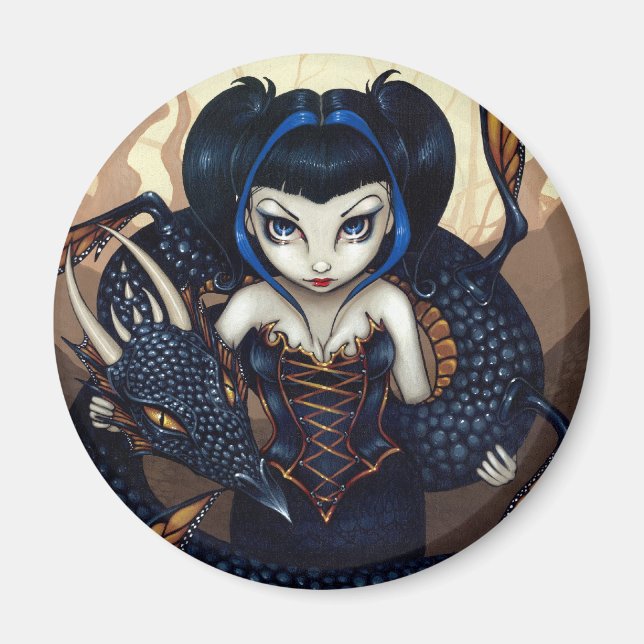 Magnet "Dragon foncé" (Devant)