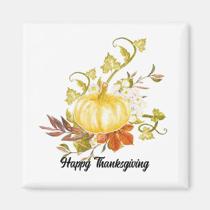 Magnet du Carré Citrouille de Thanksgiving