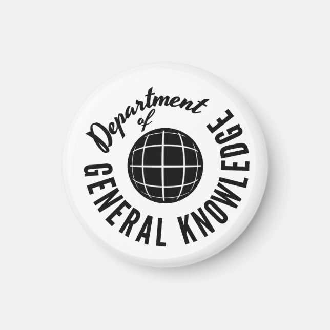 Magnet du département des connaissances générales (Devant)