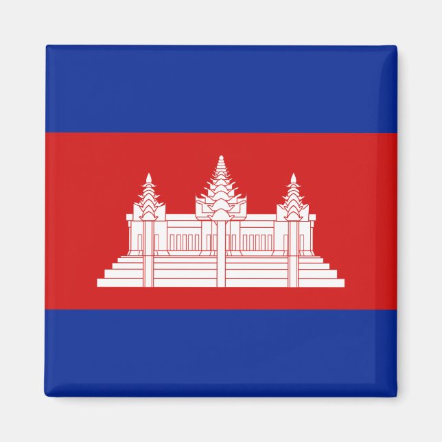 Magnet du drapeau cambodgien (Devant)