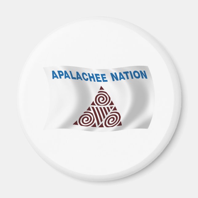 Magnet du drapeau de la nation Apalachee (Devant)
