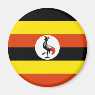 Magnet du drapeau de l'Ouganda