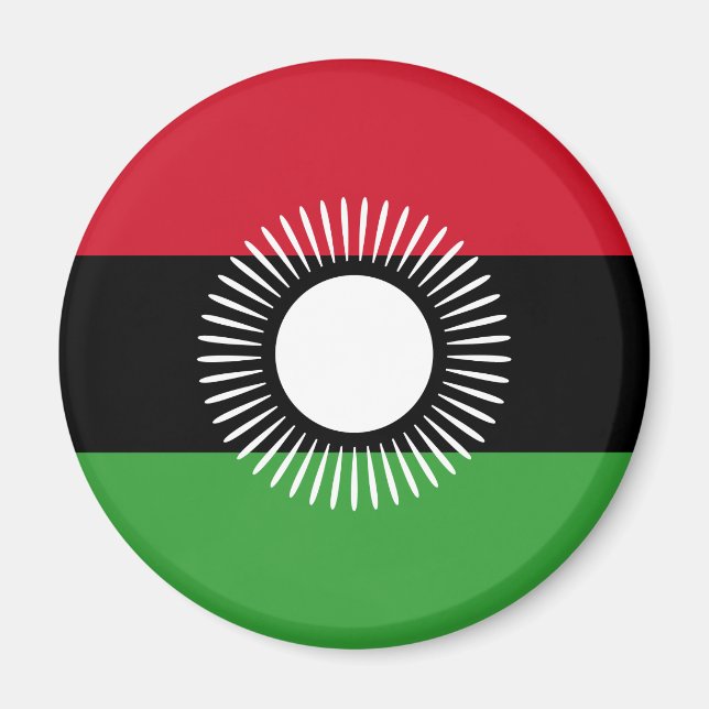 Magnet du drapeau du Malawi (Devant)