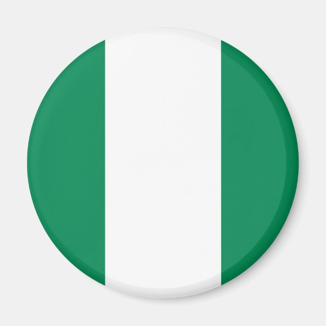 Magnet du drapeau du Nigeria (Devant)