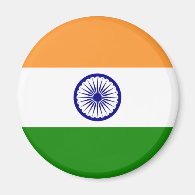 Magnet du drapeau indien (Devant)