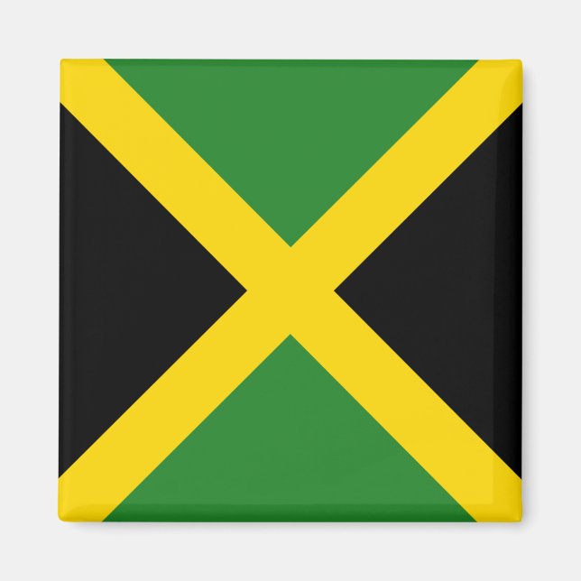Magnet du drapeau jamaïcain (Devant)