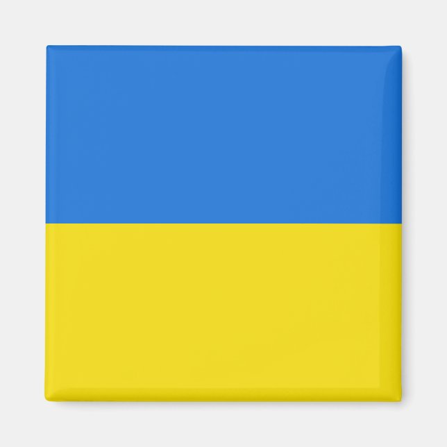Magnet du drapeau ukrainien (Devant)