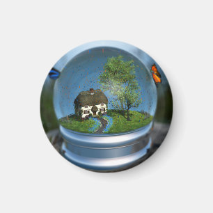 Magnet du globe papillon